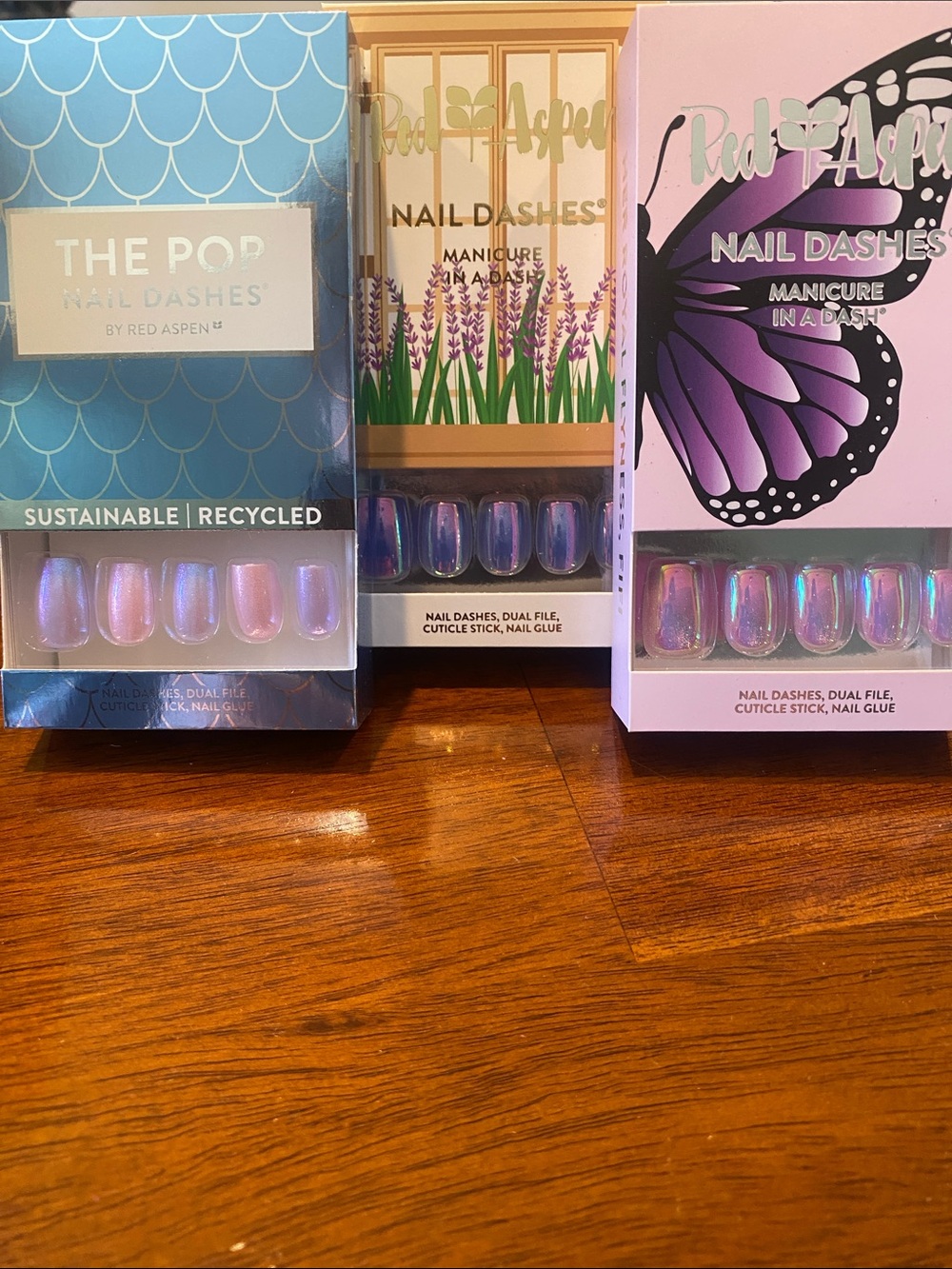 Nail Dashes, 3 sets. Brand new in boxes.